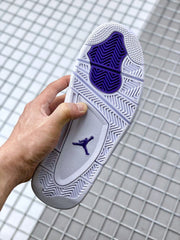 Air Jordan 4 Court Purple White Sneakers