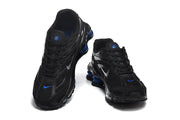 Nike Shox R4 Black and Blue Sneakers