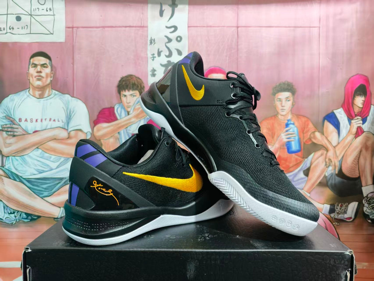 Nike Black Gold Basketball Sneakers