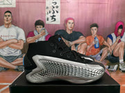 Adidas Black and Silver Basketball Sneakers