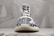Yeezy 350 V2 Black White Pattern Sneakers