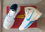 Nike HD2010 Kids Basketball Sneakers White Carolina Blue