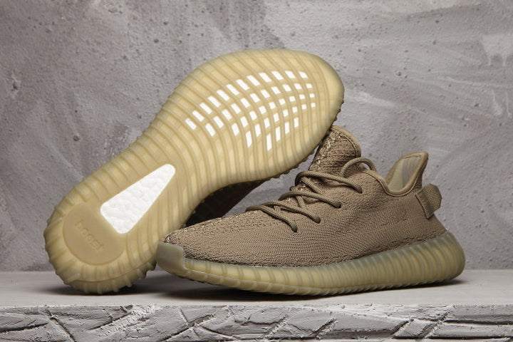 Yeezy 350 V2 Brown Knit Sneakers