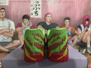 Nike Sneakers Red Green Gradient Basketball Style