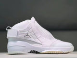 Jordan 19 White High-Top Basketball Sneakers