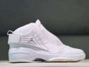 Jordan 19 White High-Top Basketball Sneakers