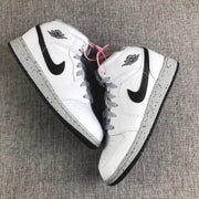 Jordan Air Jordan 1 Mid GS White Cement Sneakers