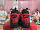 Nike Air More Uptempo Red and Black Sneakers
