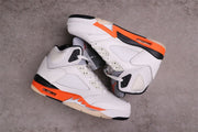 Jordan Air Jordan 5 Fire Red High-Top Sneakers White Black Orange DC1060-100