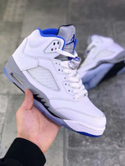 Jordan Air Jordan 5 Stealth 2.0 Sneakers White Blue 440888-140