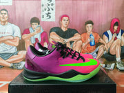 Nike Assassin Basketball Sneakers Pink Purple Green