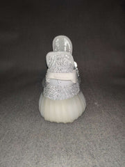 Yeezy 350 V2 Silver Gray Knit Sneakers