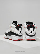 Jordan 6–7 White Black Red High-Top Sneakers