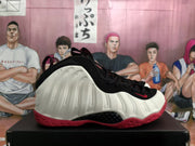 Nike White and Red Basketball Sneakers
