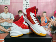 Nike Red White High-Top Basketball Shoes