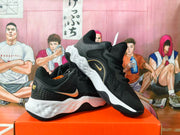 Nike Black Gold Basketball Sneakers
