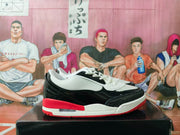 Jordan White Black Red Basketball Sneakers