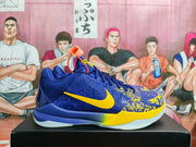 Nike Kobe 5 Basketball Shoes Blue and Yellow