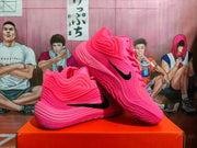 Nike Pink Basketball Sneakers with Black Swoosh