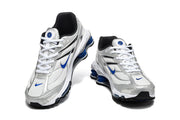 Nike Shox Ride 2 Silver and Blue Sneakers