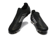 adidas F50 Laceless FG Soccer Cleats Black Gold