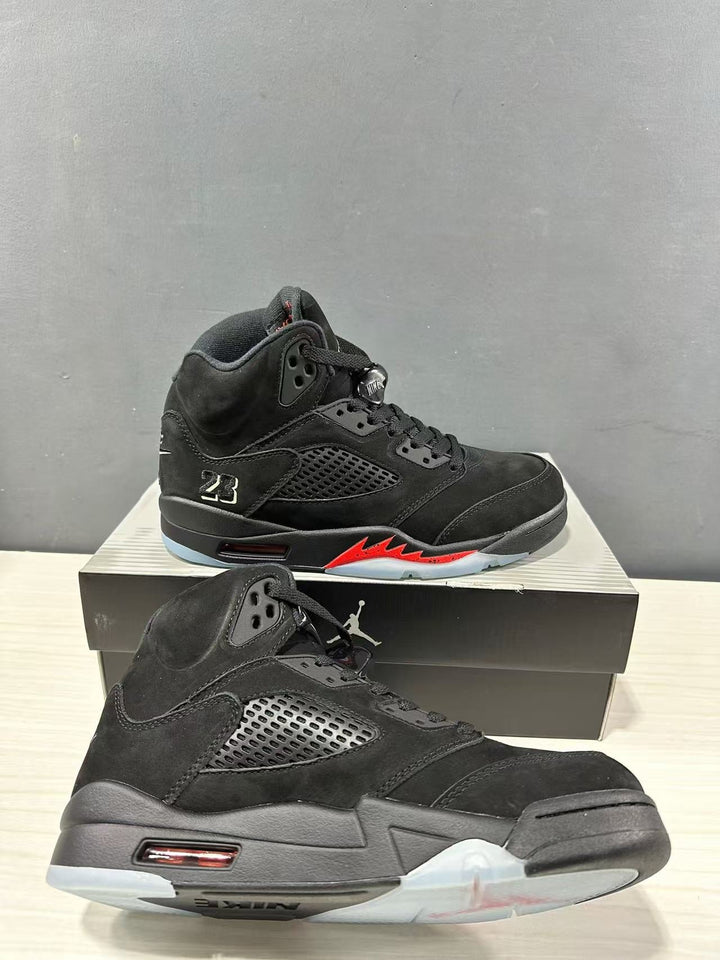 Jordan Air Jordan 5 Retro Black Red High-Top Sneakers