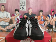 Nike Air More Uptempo Low White Black Red Sneakers
