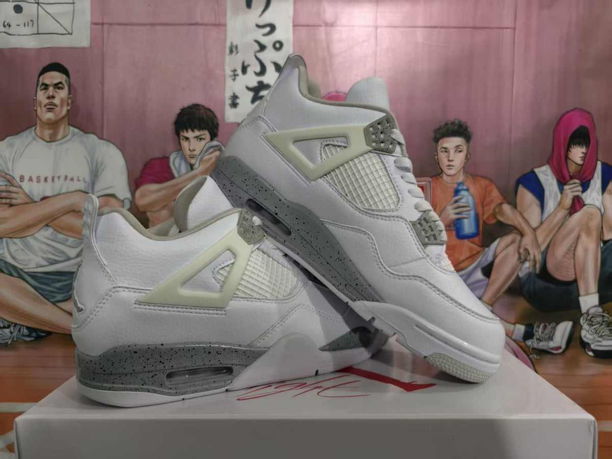 Jordan 4 Sneakers White Gray