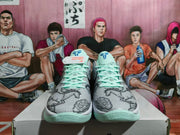 Nike Basketball Sneakers Grey Mint Horse Graphic