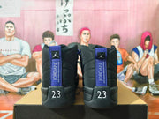 Jordan Black and Blue High-Top Sneakers