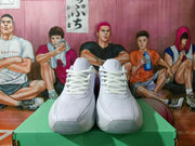 White Jordan Basketball Sneakers