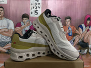 On Cloud Sneakers Gold Grey White