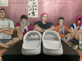 Nike White Slides with Textured Strap