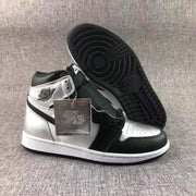 Jordan Air Jordan 1 Silver Toe High-Top Sneakers Black Silver