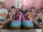 Nike Pink Blue Basketball Sneakers