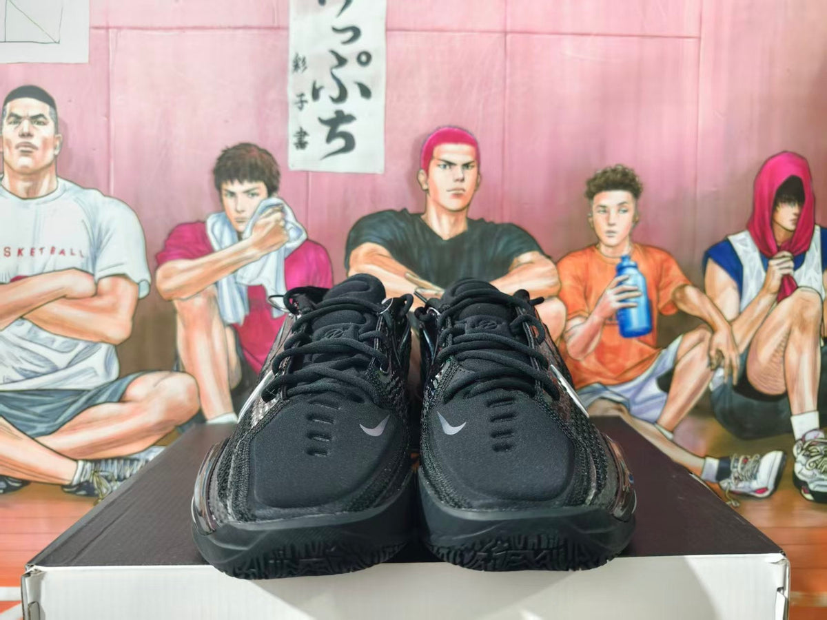 Nike GT Cut 3 Basketball Shoes, Black and Silver