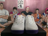 Nike Basketball Sneakers White Purple Yellow