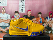 Nike Purple-Gold Basketball Sneakers
