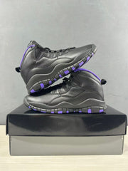 Jordan Air Jordan 10 High Black and Purple Sneakers 130209-051