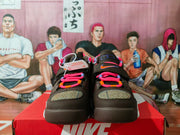 Nike Brown Basketball Sneakers with Pink Accents