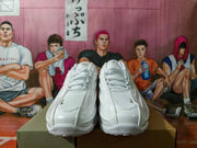 White Chunky Sneakers with Layered Panels