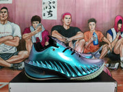 Nike GT Basketball Shoes in Iridescent Blue and Purple
