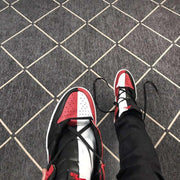 Air Jordan 1 High-Top Sneakers Black Red White