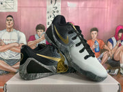 GiGi Basketball Sneakers Black White Gold