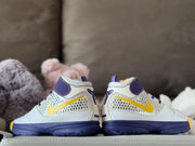 Nike Kobe 2 Kids Basketball Sneakers White Purple Yellow
