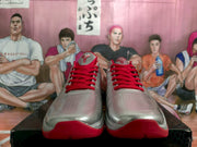 Nike Basketball Sneakers Silver Red