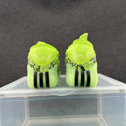 Adidas Yeezy 450 Sulfur Sneakers in Lime Green Snake Print
