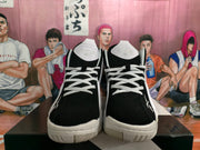 Reebok Black White Gray High-Top Basketball Sneakers