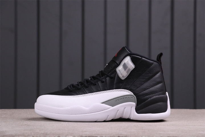 Jordan Air Jordan 12 Reverse Taxi Sneakers Black White 130690-001