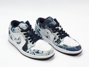 Jordan CZ8455-100 Washed Denim Low-Top Sneakers